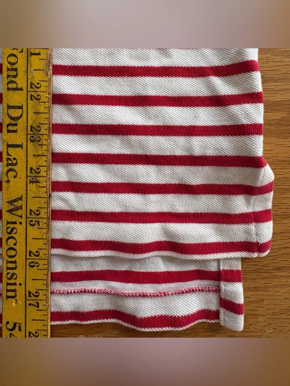 Polo Ralph Lauren Red & White Striped Shirt L Cotton Casual Golf Streetwear Y2K
